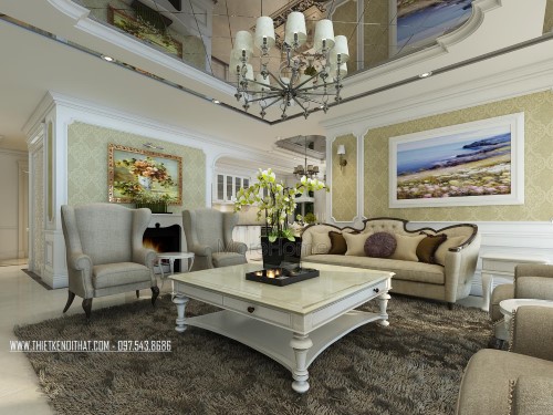 Lựa chọn sofa cổ điển cho không gian phòng khách
